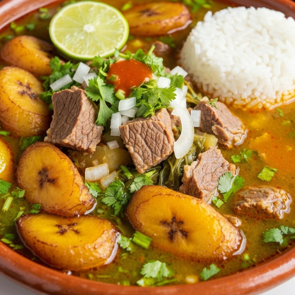 Cazuela de mondongo caliente y reconfortante - comida típica colombiana