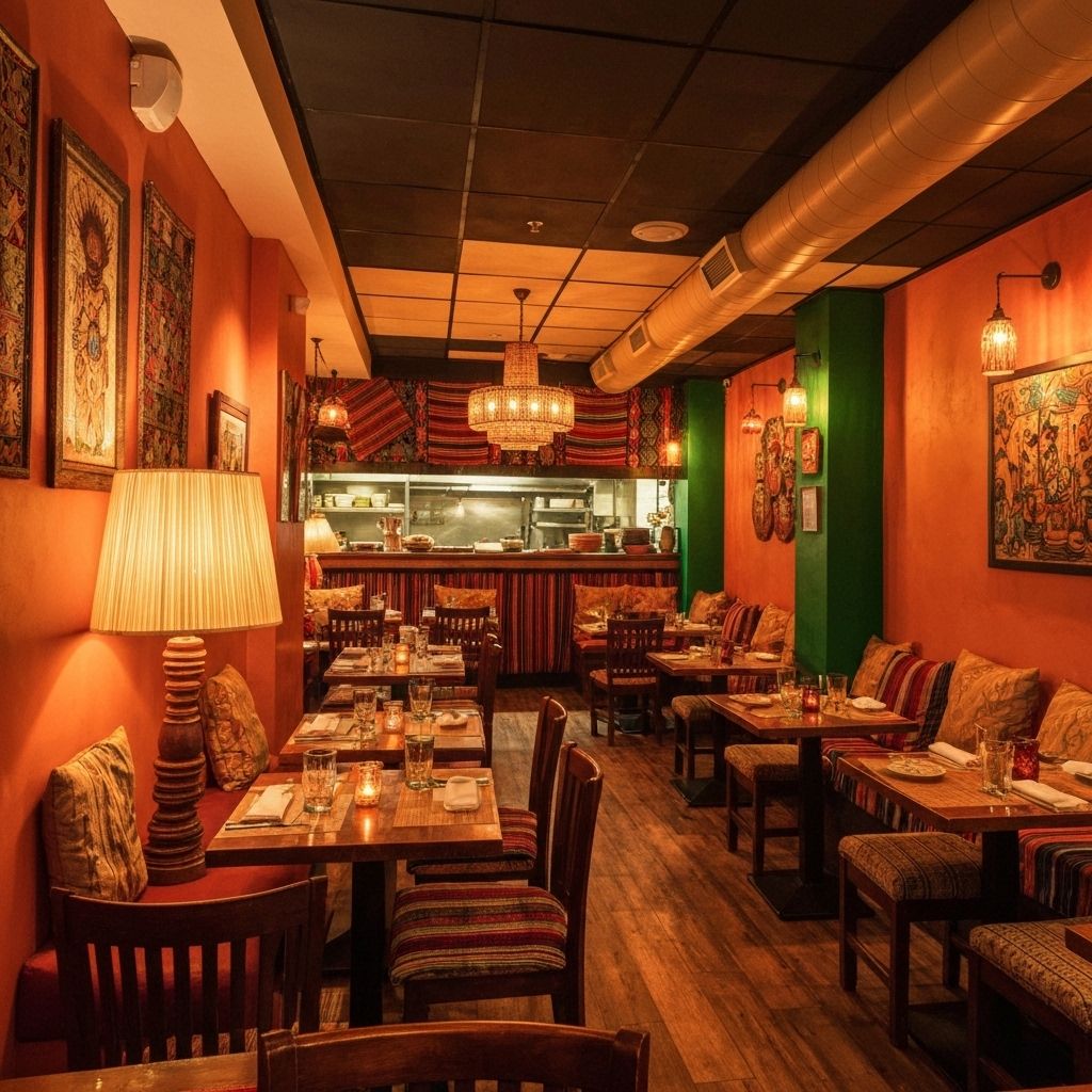 Interior del Restaurante San Joaquín en Laureles, Medellín