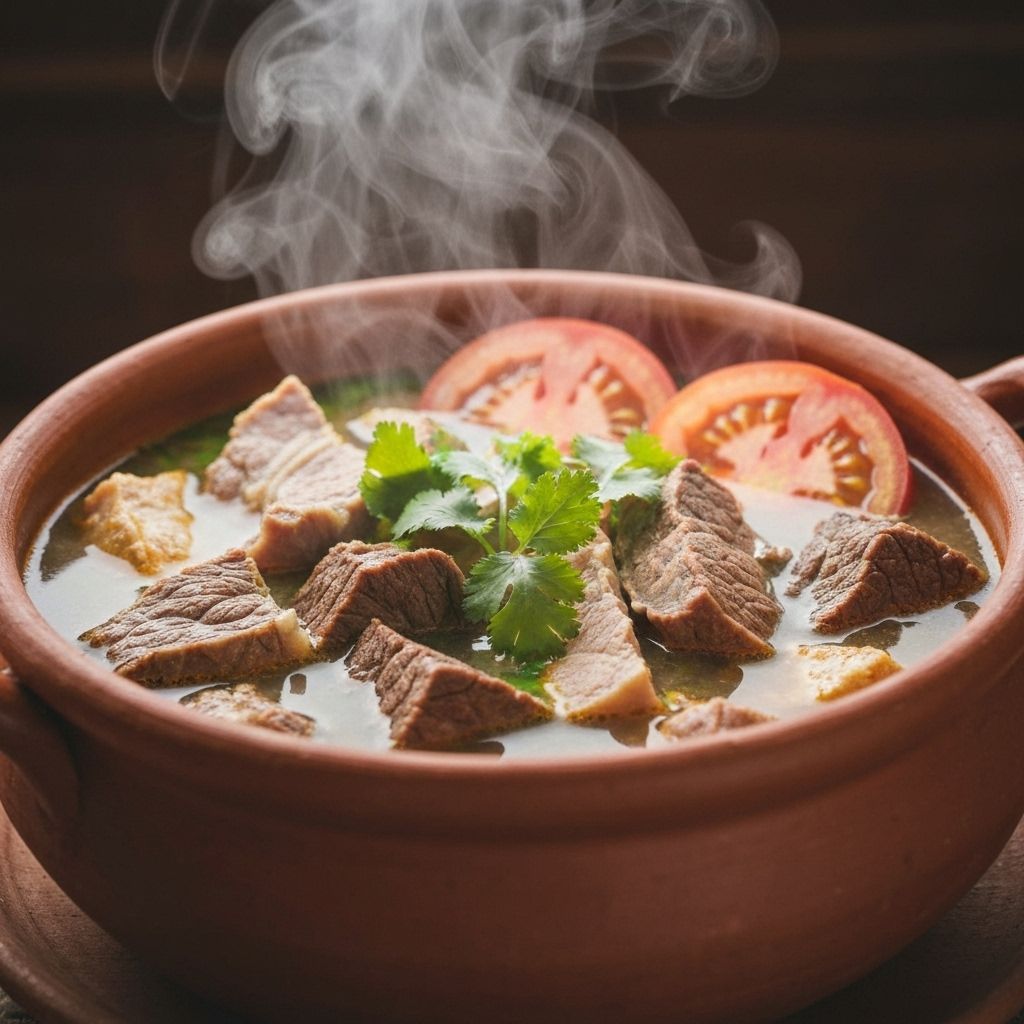 Cazuela de Mondongo - Plato típico colombiano en San Joaquín Restaurante